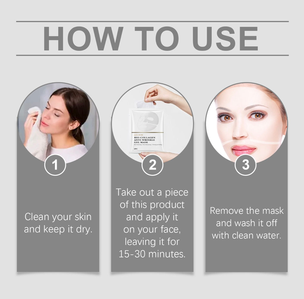 How to use — cleanse, apply the mask for 15 to 30 minutes, remove and rinse