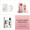 Glass-Skin Routine Bundle — Bio-Collagen Mask, Niacinamide Serum and Hyaluronic Acid Firming Serum