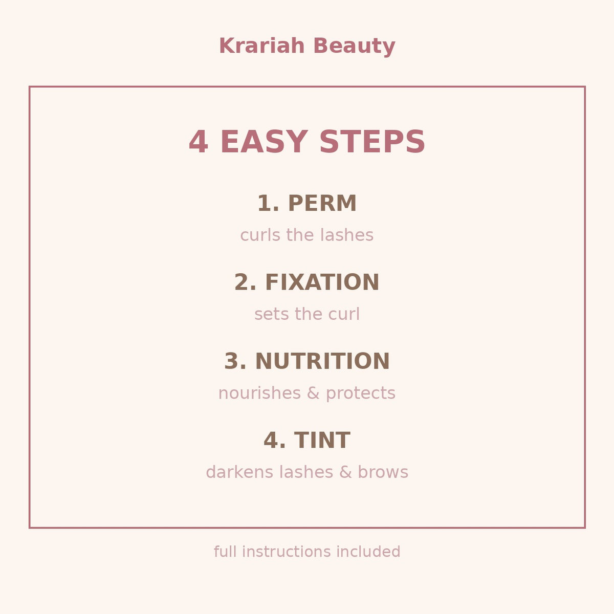 4 easy steps to use the kit